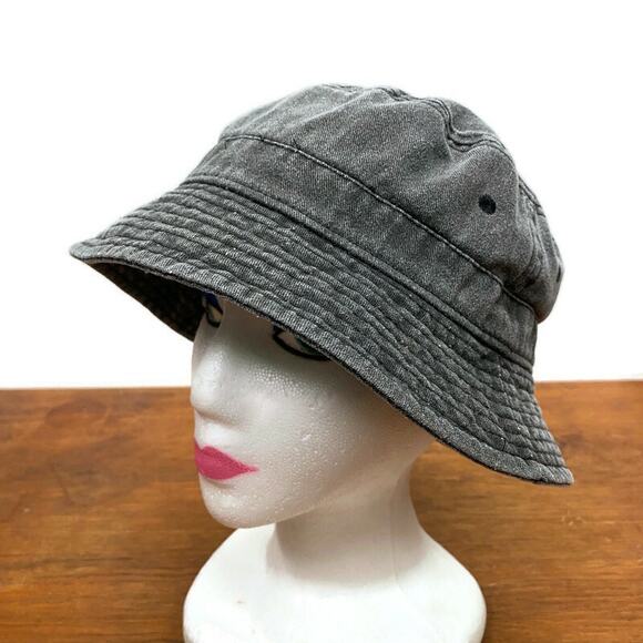 Urban Outfitters Vented Charcoal Gray Unisex Bucket Hat Inner Band Size 22.5” - Picture 2 of 8
